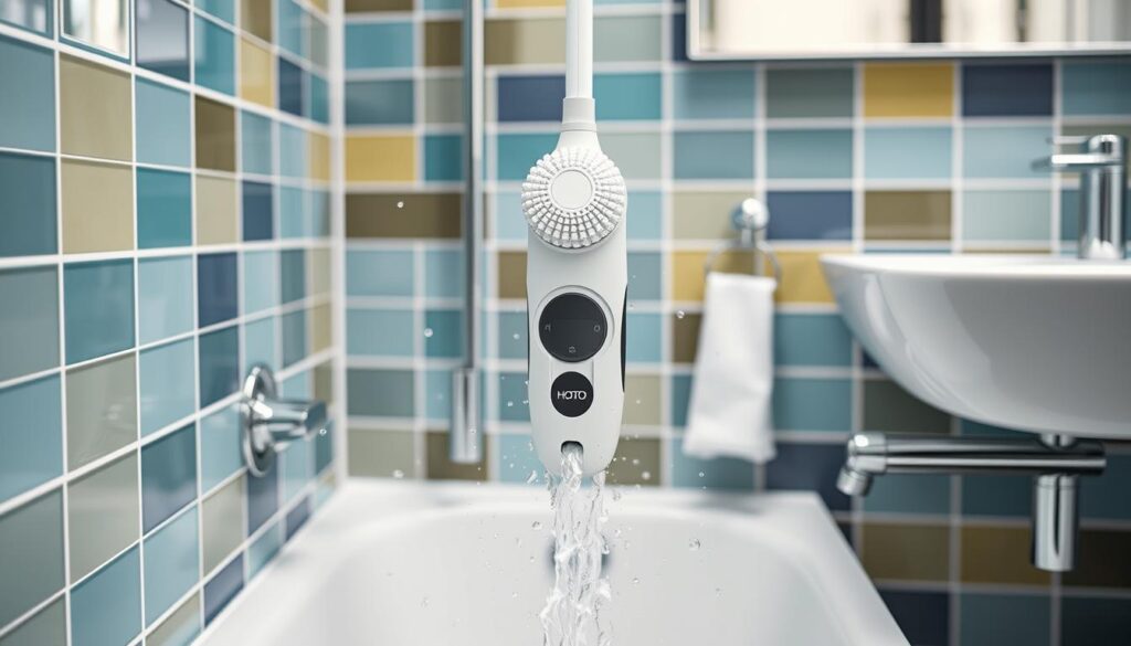 HOTO Electric Spin Scrubber waterproof bathroom cleaner