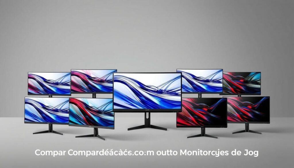 comparação monitores de jogos