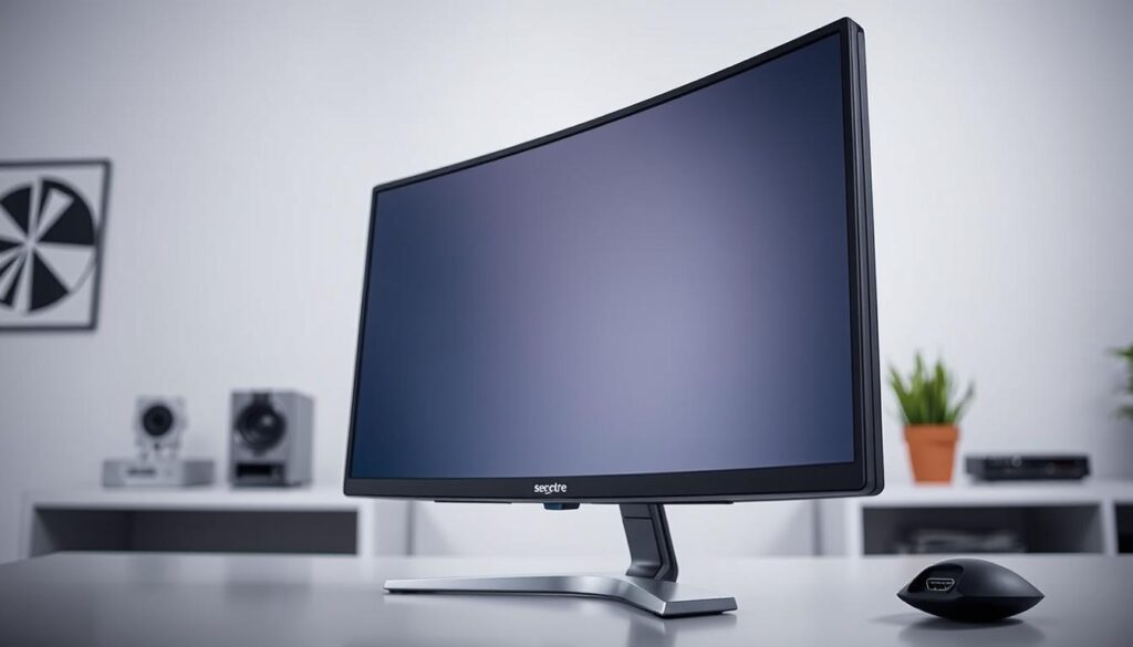 conectividade do Sceptre Curved Monitor