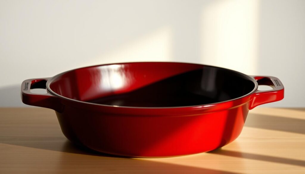 enameled cast iron pan