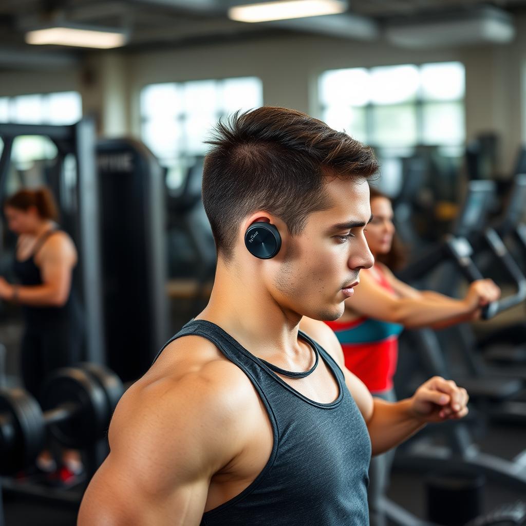KVIDIO Bluetooth Headphones used at the gym