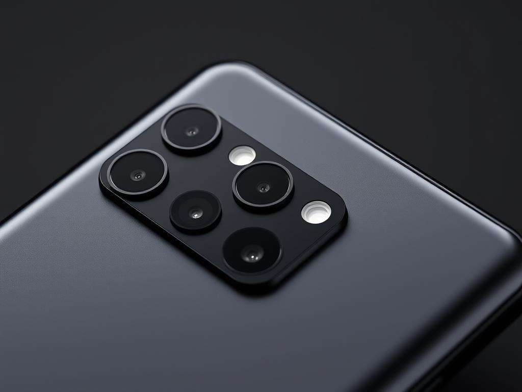 Design do Smartphone Samsung Galaxy A05s mostrando detalhes da parte traseira com as câmeras